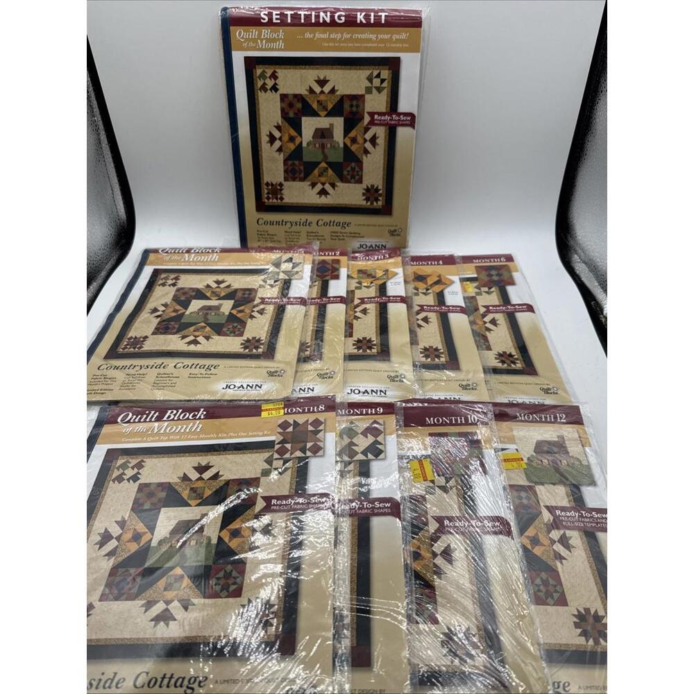 Joann Fabrics Quilt Blocks Countryside Cottage Setting Kit +9 Months (no 5/7/11)